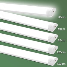 Unterbauleuchte LED 230V Lichtleiste Küche Aufbau-Lampe Beleuchtung Schrank weiß