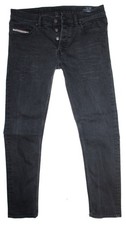 Diesel Herren Jeans Hose D-LUSTER Slim Tapered Stretch W32 L30 schwarz 0GDAR *