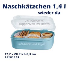 Tupperware Naschkätzchen 1,4 L hellblau Box  Bellevue Dose Tupper 1,4l Lunch
