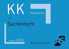 Karteikarten Sachenrecht Buch Alpmann Schmidt Verlag