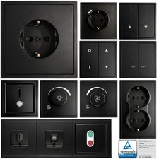 Anthrazit Schuko Steckdose