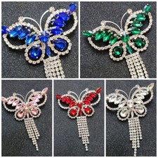 Schmetterling Alu Brosche für Bekleidung Schuhe Tuch Hut Revers Modeschmuck