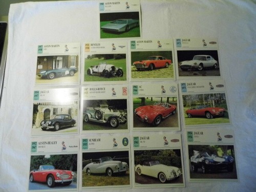 Sammelkarten autos englisch - sammelkarten,