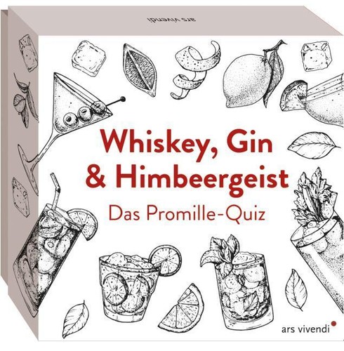 Whiskey gin und - himbeergeist,