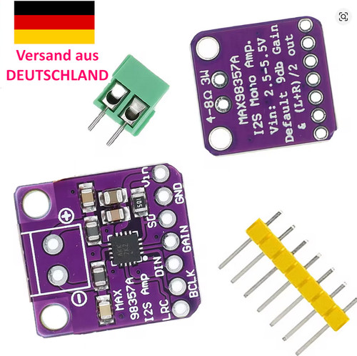Max98357 i2s class d - i2s, 3w