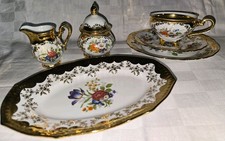 Kleiber Porzellan Kaffeegarnitur Kaffee Garnitur Set 6-teilig Vintage