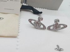 Vivienne Westwood Ohrringe Silber Saturn Kugel Ohrstecker E0317