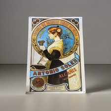 Antonio Soler Olivenöl Blech-Werbe-Schild 43 x 31cm Jugendstil Spanien Vintage 