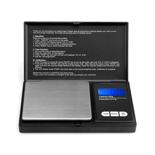 Digitale taschenwaage 200g - taschenwaage,