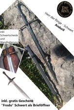 NEU Herr der Ringe Schwert Anduril 133cm groß für Cosplay Sammler Fans LOTR NEW