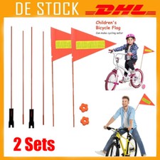 2 Sets 180CM Fahrradfahne