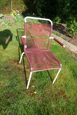 alter Spaghettistuhl 60er Gartenstuhl Terassenstuhl