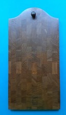 Digsmed Danmark Teakholz Schneidebrett blockverleimt 20x40x1,8 cm, Vintage 