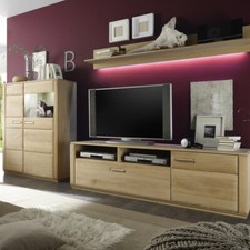 Wohnwand Anbauwand Kernbuche