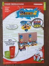 Ü-Ei Werbeblatt Mission Maulwurf 2 1Aufsteller Glanzpapier 4Seiten 2006