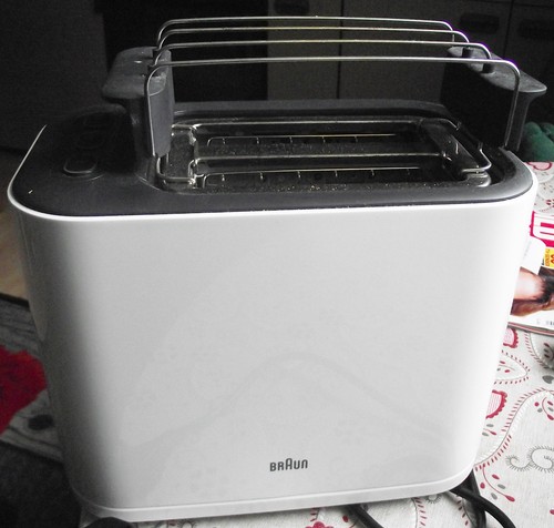 Gebrauchter braun toaster mit - braun, toaster,