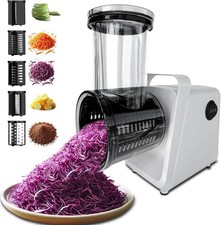 Elektrische Käsereibe Salatmaschine 300W Elektrischer Gemüseschneider Zerkleinerer Hacken