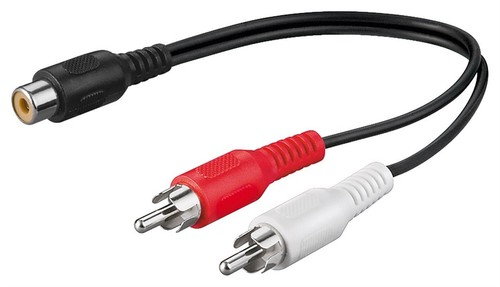 Adapterkabel 1x cinch - 1x,
