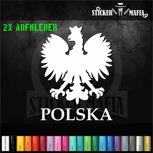 Aufkleber poland polska - aufkleber,