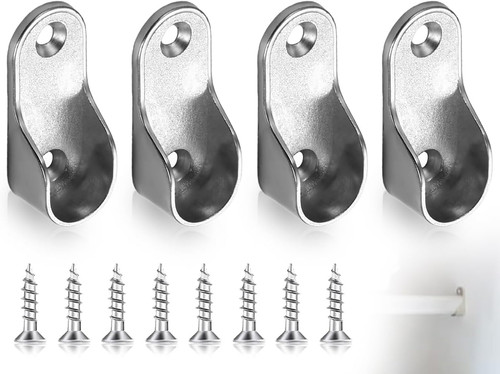 Kleiderstangenhalter set aus - kleiderstangenhalter,