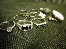 Konvolut Ringe, 7 Stück, 4