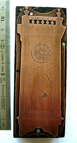Gravurplatte auf kupfer uhr - auf,