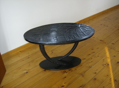 Beistelltisch ebenholz antik - beistelltisch,