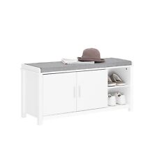 Sobuy Schuhbank mit Sitzfläche Schuhtruhe Dielenbank Weiß FSR168-W