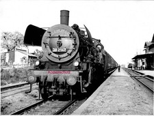 Originalfoto (Baryt) - 38 2147 in Schierstein 1958 (Versuchslok - große Bleche)