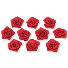 Satinrosen 3cm 10 Stück
