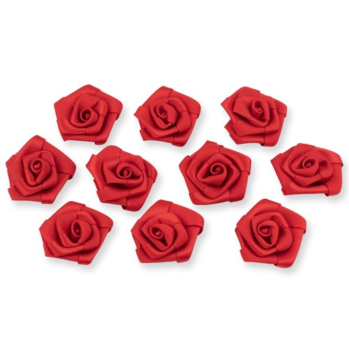 Satinrosen 3cm stück - 3cm,
