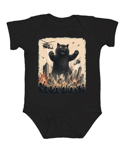 Catzilla schwarze katze kaiju - catzilla,