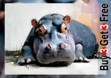 Sanftes neugieriges Nilpferd