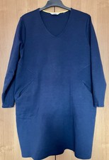 Dunkelblaues Jersey-Kleid von