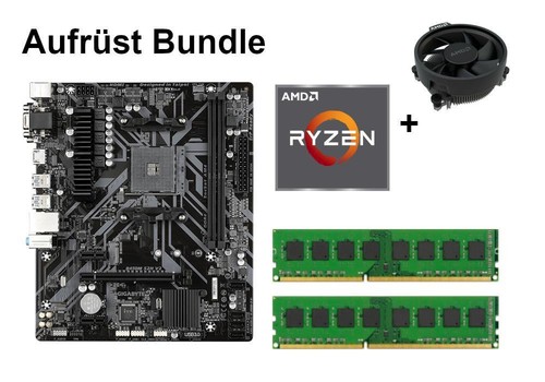 Bundle gigabyte b450m s2h - bundle, v2