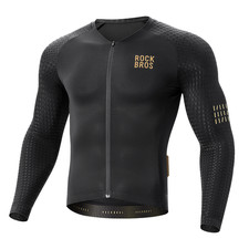 ROCKBROS Langarm Fahrradtrikot Herren Leichte Atmungsaktive Rennrad Radtrikot