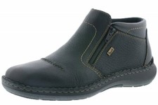 Rieker Herren Boots Schurwolle gefüttert Tex-Membran Schwarz Schuhe 03072-00