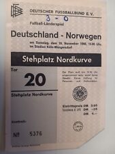 Ticket Eintrittskarte Fußball