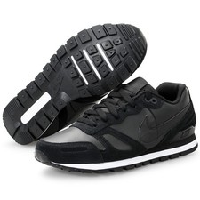 Nike Air Waffle Trainer Leather Premium Neu Gr:38,5 Schwarz Sneaker 90 95 97 R4