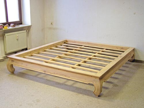 Opiumbett bettgestell bett 200 - bettgestell,