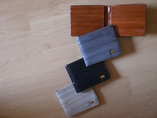 Kredit-Karten-Etui aus edlem Tiefsee-Aal-Leder - versch. Farben *Unbenutzt