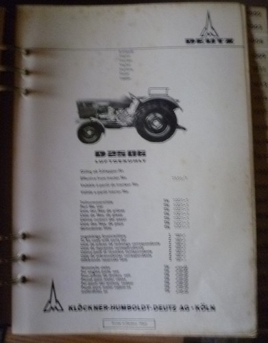 Deutz schlepper 2506 - deutz,