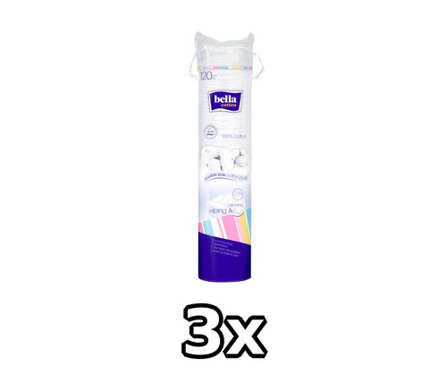 Bella duo wattepads rund - 3x,