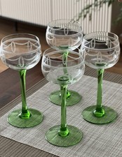 4 alte Weingläser Römer mit
