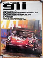 original Porsche 911 Plakat Renn Poster 1991 Porsche 911 GT 1966 Meisterschaft