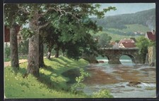 Künstler-AK Bad Landeck, An