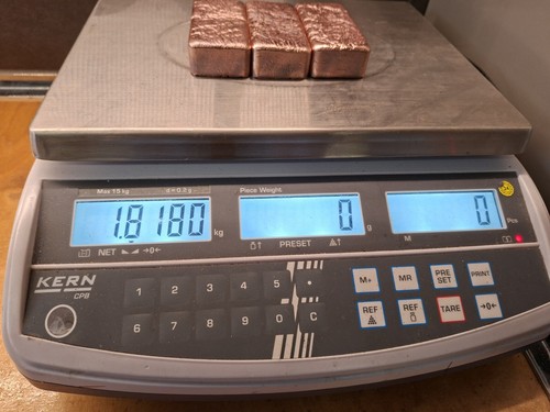 Kupferbarren kupfer 8180 kg - kupferbarren,