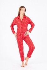 Damen Schlafanzug Pyjama Set