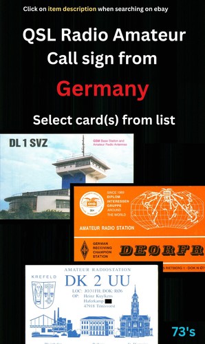 Qsl amateur radio card - card, –