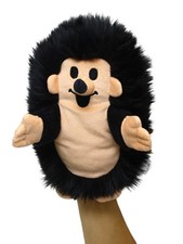 Handpuppe Igel schwarz, 23cm - aus der Serie mit dem kleinen Maulwurf